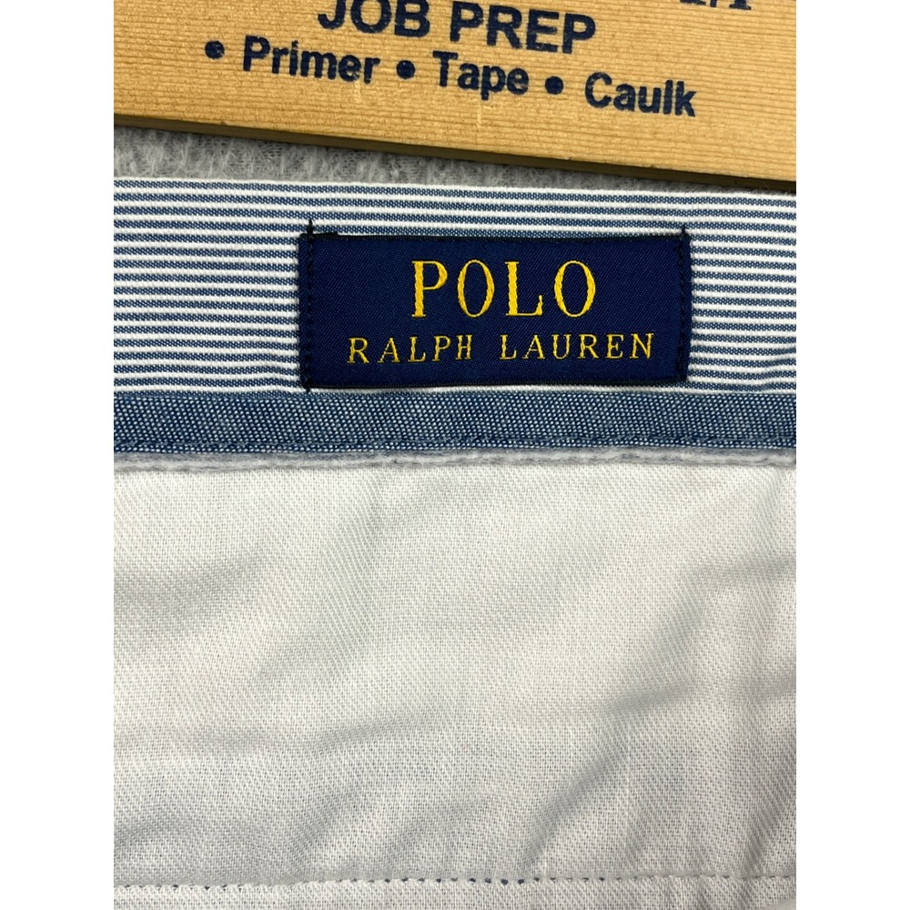 Polo Ralph Lauren Shorts Mens 35 Blue White Seersucker Striped Pony All Over - Picture 3 of 8